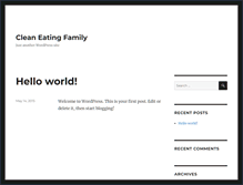 Tablet Screenshot of cleaneatingfamily.com